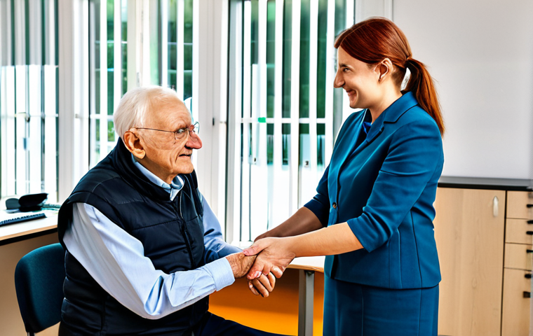 지방행정사 이론과 실무 차이 - The Citizen Interaction**

A friendly "Rathaus" (town hall) employee in a professional dress, assist...